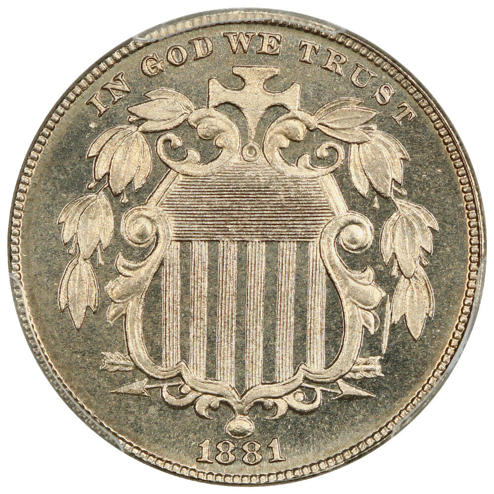 1881 5C PCGS PR67