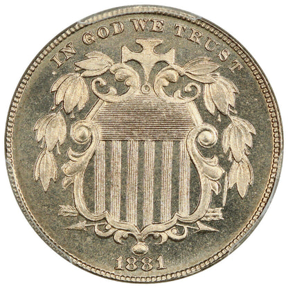 1881 5C PCGS PR67