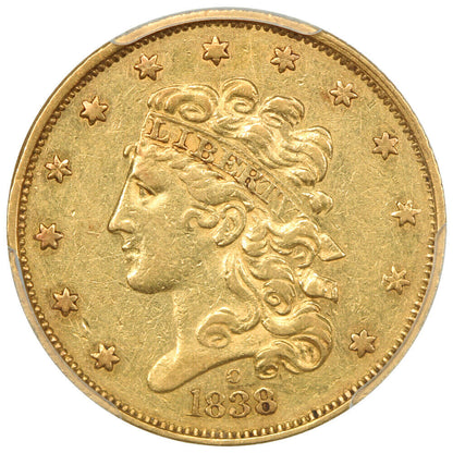 1838-C $5 PCGS XF45 - Classic Head $5