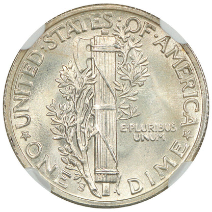 1944-S 10C NGC MS67+ - Mercury Dime