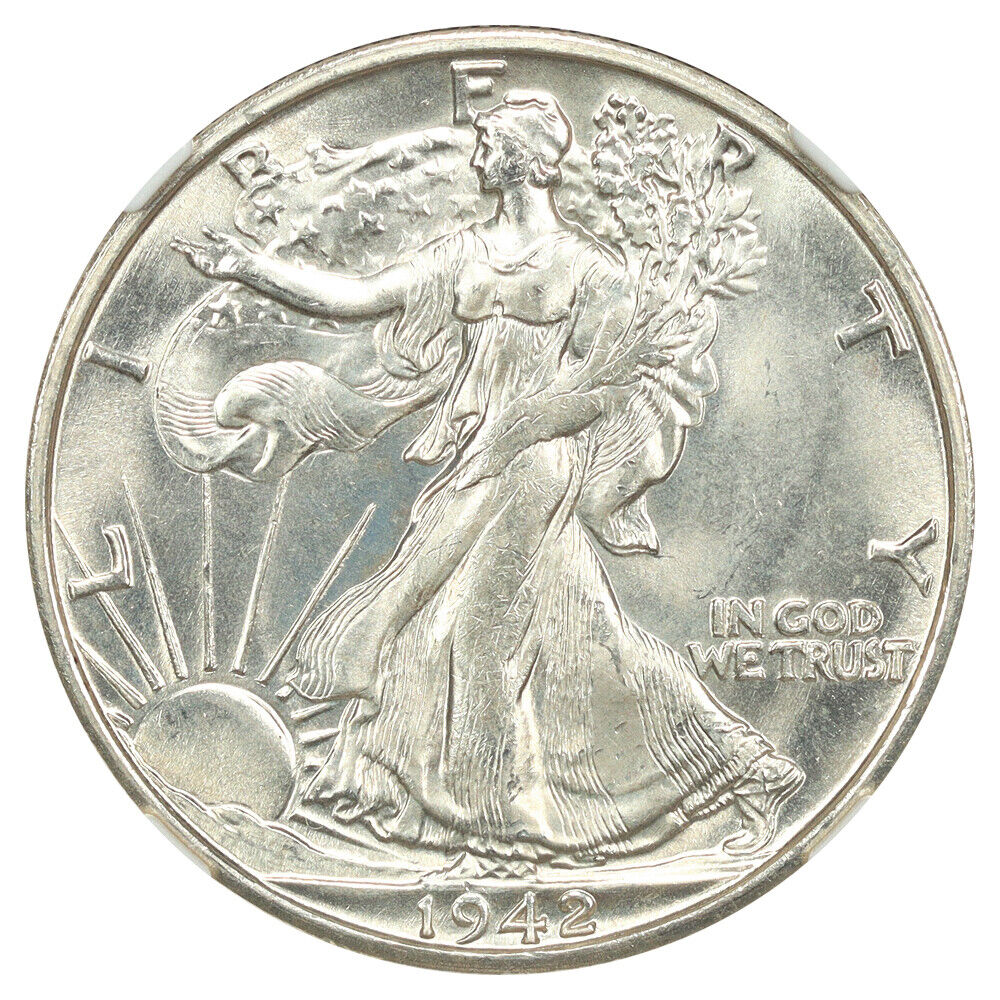 1942-S 50C NGC MS66 - Walking Liberty Half Dollar