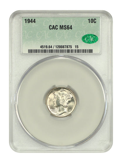 1944 10C CACG MS64 - Mercury Dime