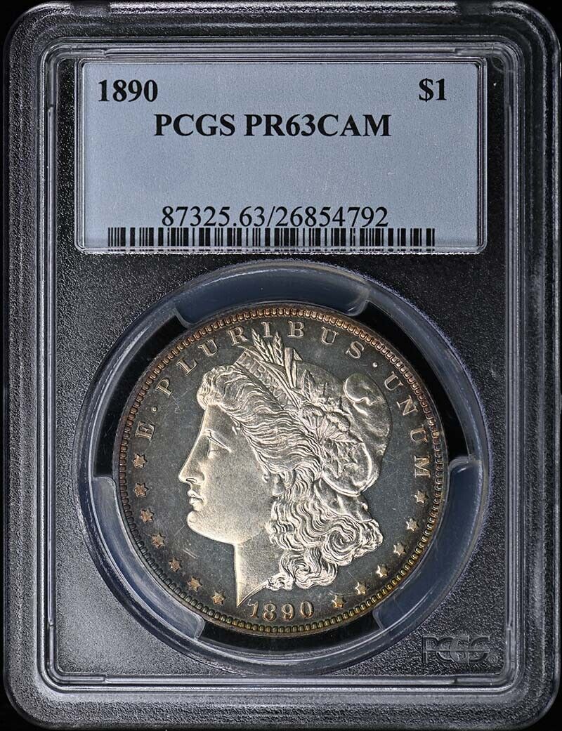 1890 $1 Morgan Dollar PCGS PR63CAM