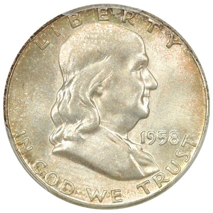 1958 50C PCGS MS67 - Franklin Half Dollar