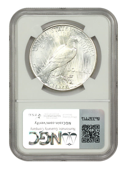 1924-S $1 NGC MS65+ - Peace Dollar - Better S-Mint