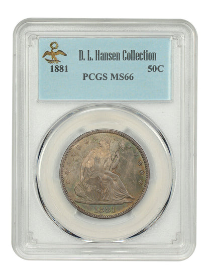 1881 50C PCGS MS66 ex: D.L. Hansen