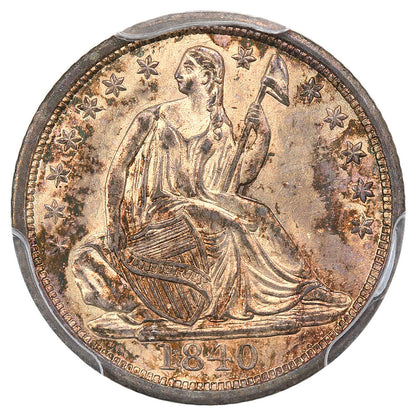 1840 H10c PCGS MS65 (No Drapery) ex: D.L. Hansen