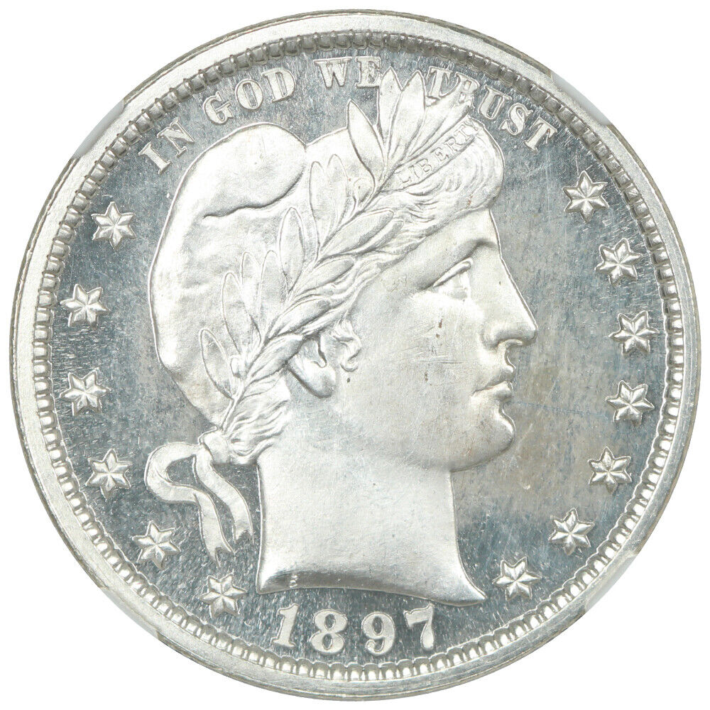 1897 25C NGC PR64CAM - Barber Quarter