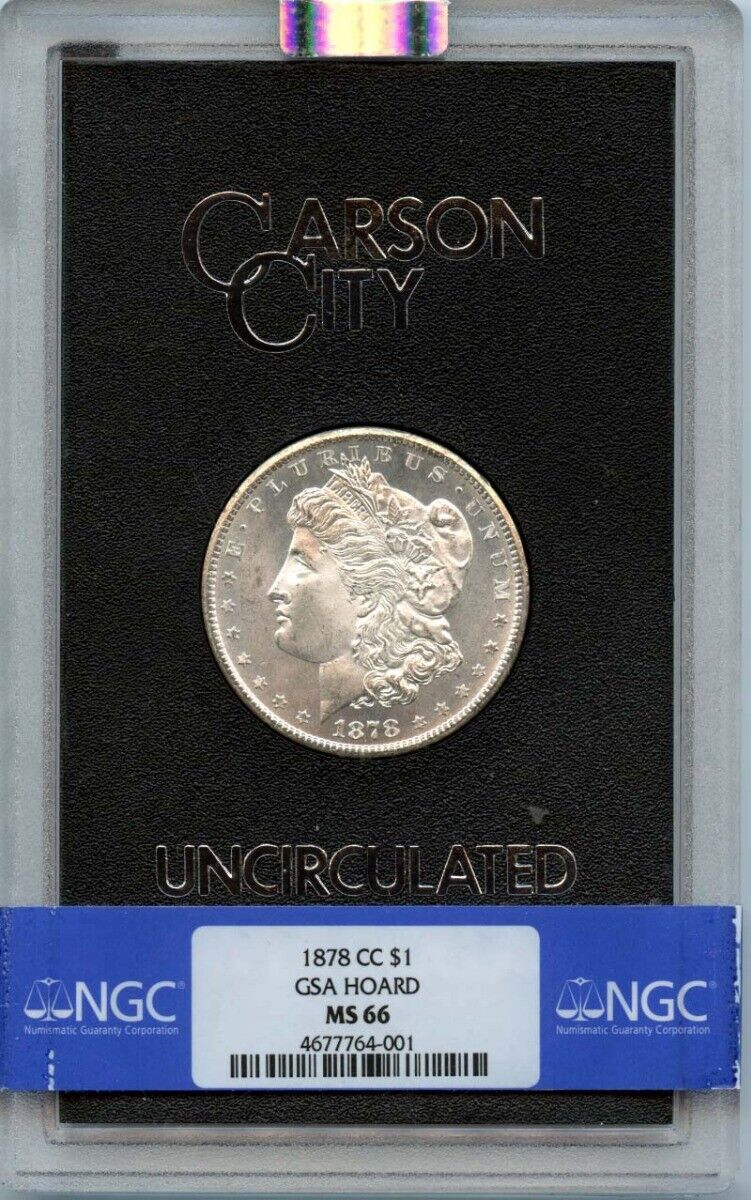 1878-CC Morgan Dollar GSA HOARD S$1 NGC MS66