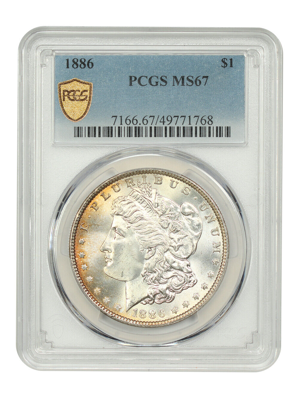 1886 $1 PCGS MS67 - Morgan Dollar