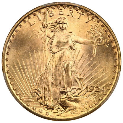 1924 $20 PCGS MS67 ex: D.L. Hansen