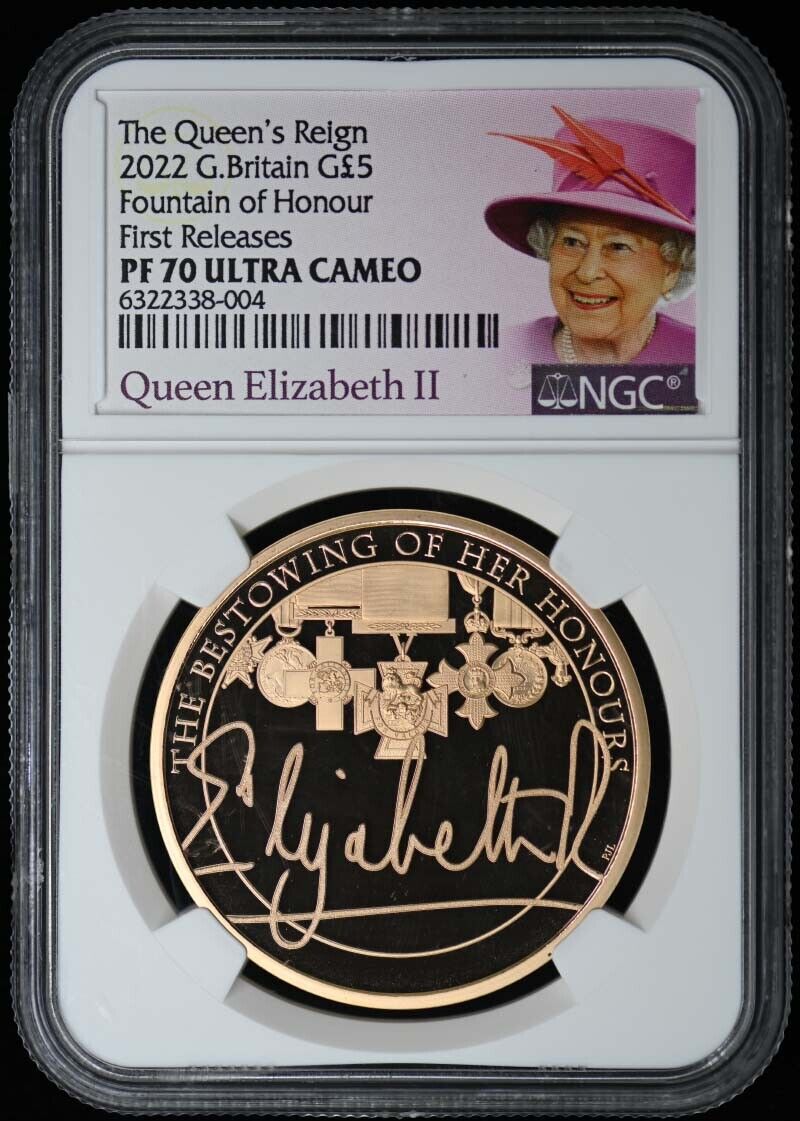 2022 G.Britain Fountain of Honour First Releases G5PND NGC PR70DCAM