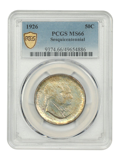 1926 50C Sesquicentennial PCGS MS66 - Classic Silver Commemorative