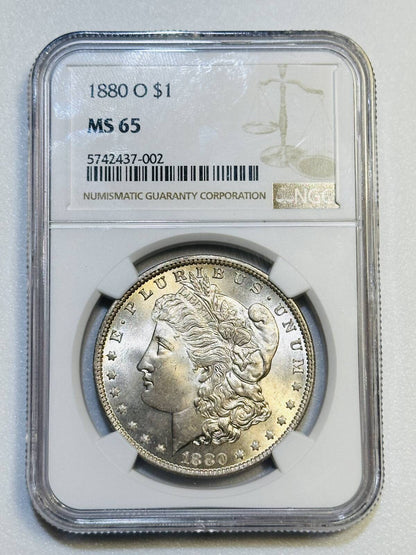 1880 O Morgan Silver Dollar NGC MS-65 WHITE