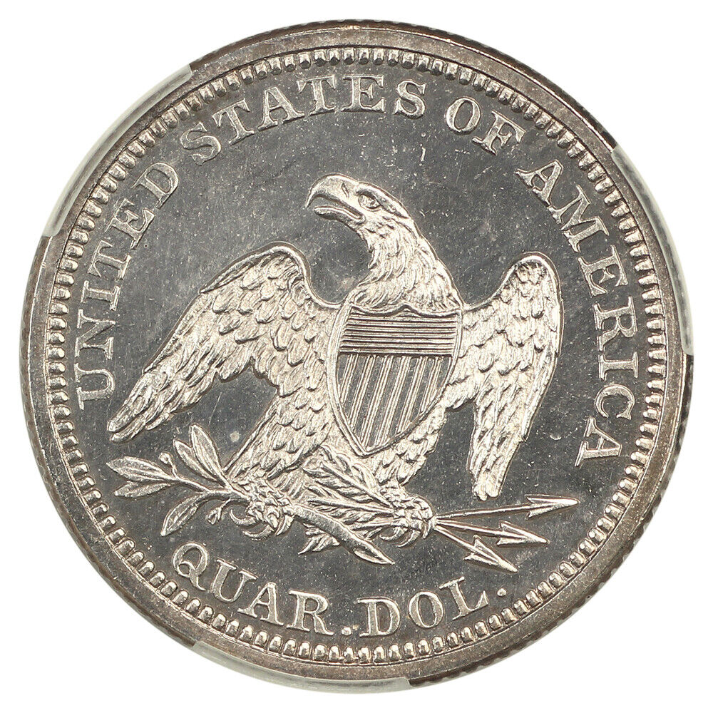 1860 25C CACG PR65CAM ex: D.L. Hansen - Liberty Seated Quarter