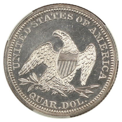 1860 25C CACG PR65CAM ex: D.L. Hansen - Liberty Seated Quarter