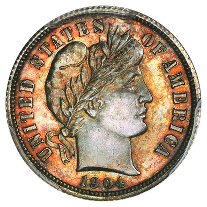 1904 10C PCGS PR64 - Barber Dime