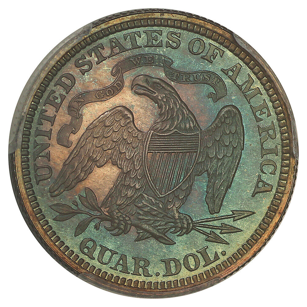 1866 25C PCGS PR66 (Motto) ex: D.L. Hansen