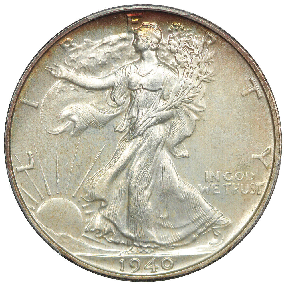 1940 50C PCGS/CAC PR67+ - Walking Liberty Half Dollar