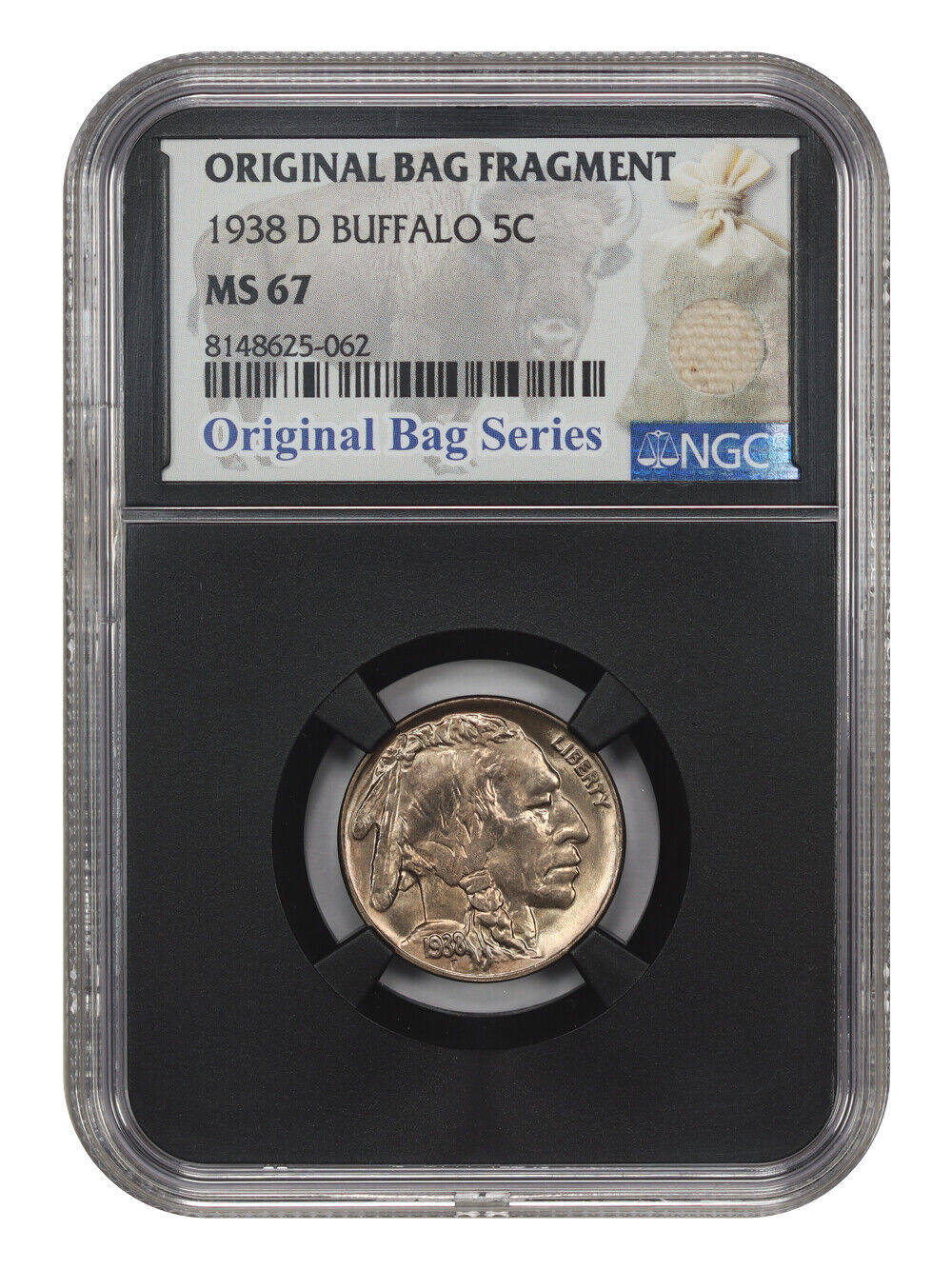 1938-D 5C Buffalo NGC MS67 - Buffalo Nickel - Interesting Holder