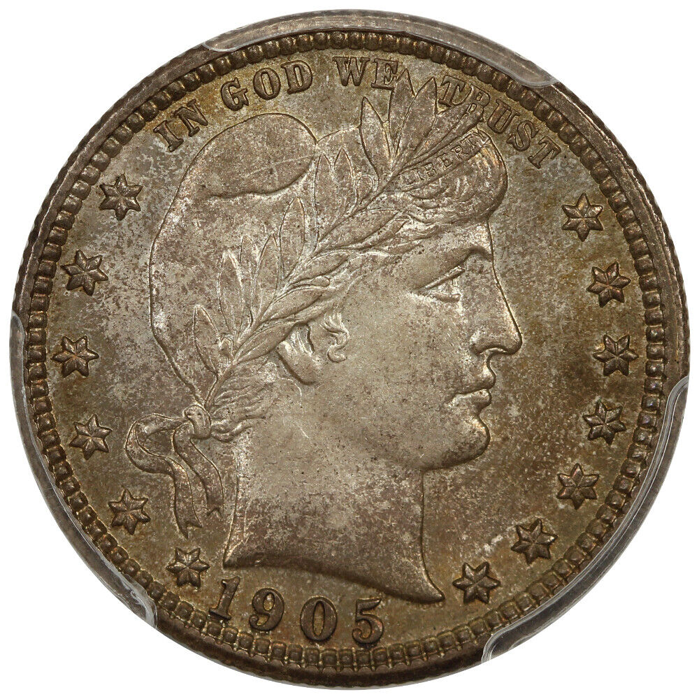 1905 25c PCGS MS66 ex: D.L. Hansen