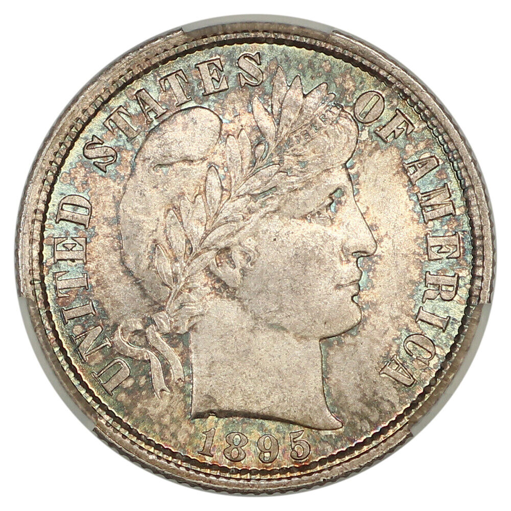 1895 10C CACG MS67+ ex: D.L. Hansen  - Barber Dime