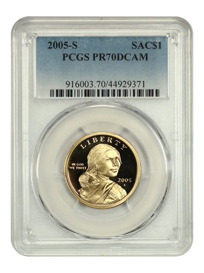 2005-S SAC$1 PCGS PR70DCAM - Sacagawea Dollar