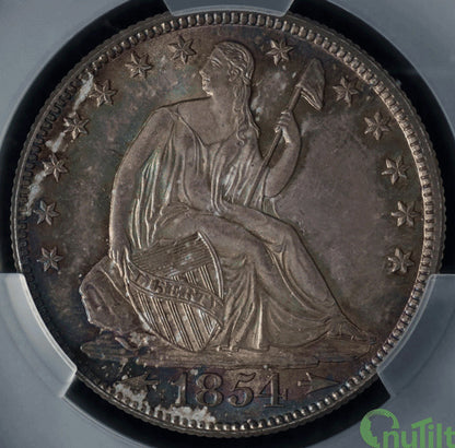 1854-O 50C CACG MS66+ (Arrows) ex: D.L. Hansen - Liberty Seated Half Dollar