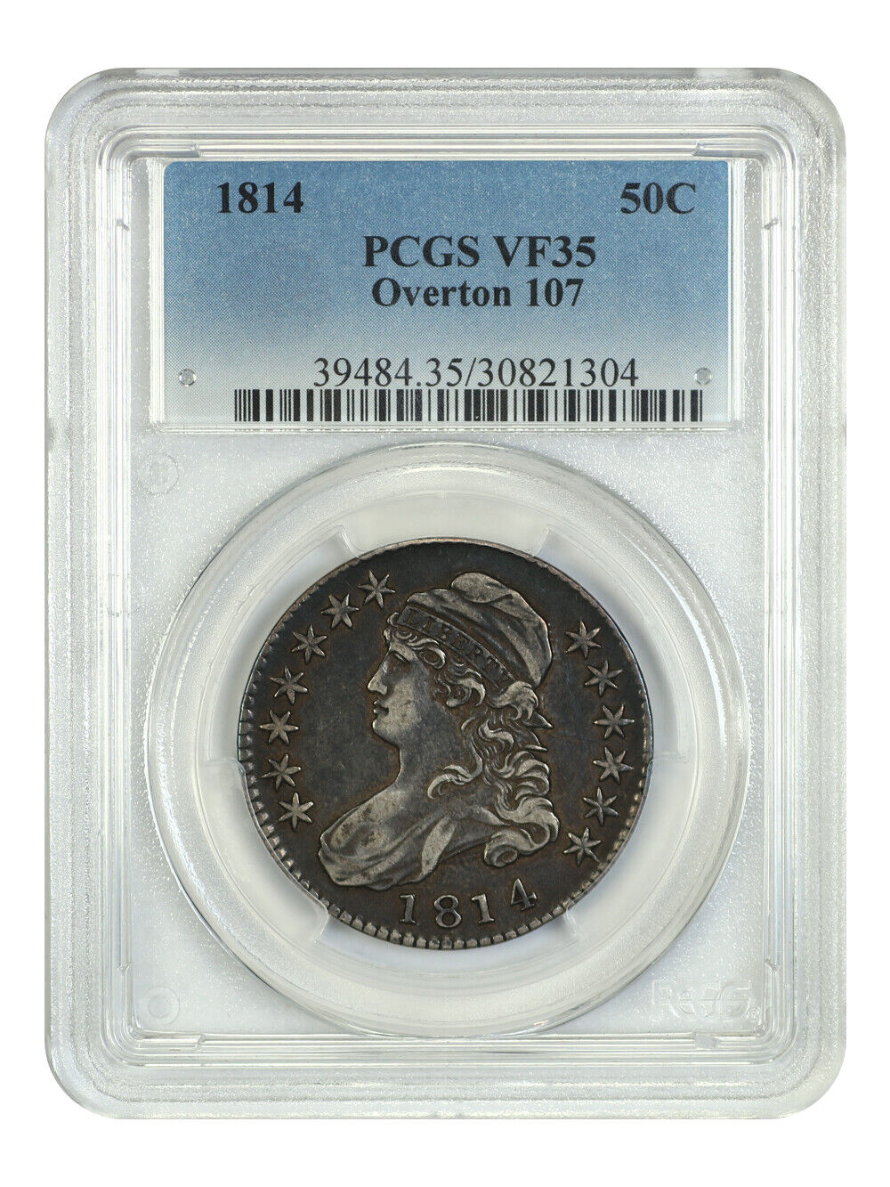 1814 50C PCGS VF35 (Overton 107) - Capped Bust Half Dollar