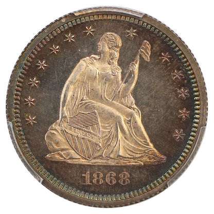 1868 25C PCGS PR66CAM ex: Simpson