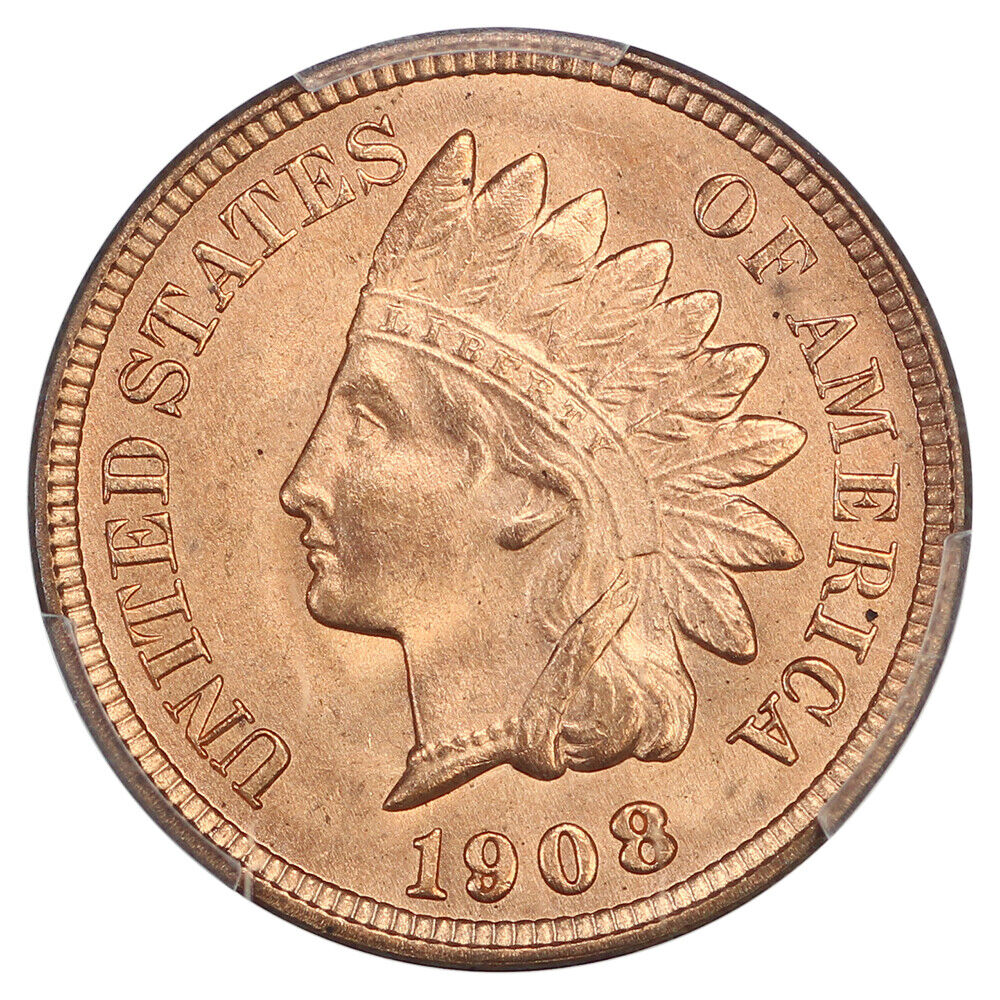 1908 1C PCGS MS66RD - Indian Cent