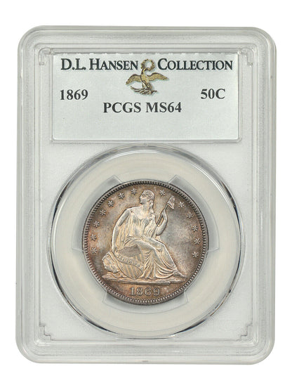 1869 50C PCGS MS64 ex: D.L. Hansen