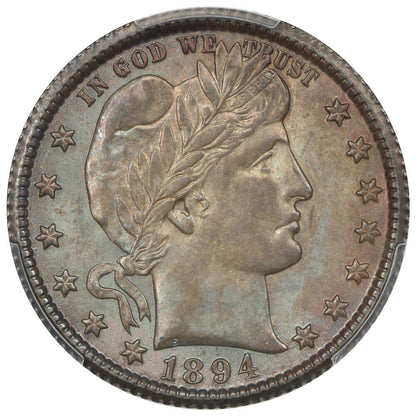 1894-O 25C PCGS MS64 - Barber Quarter