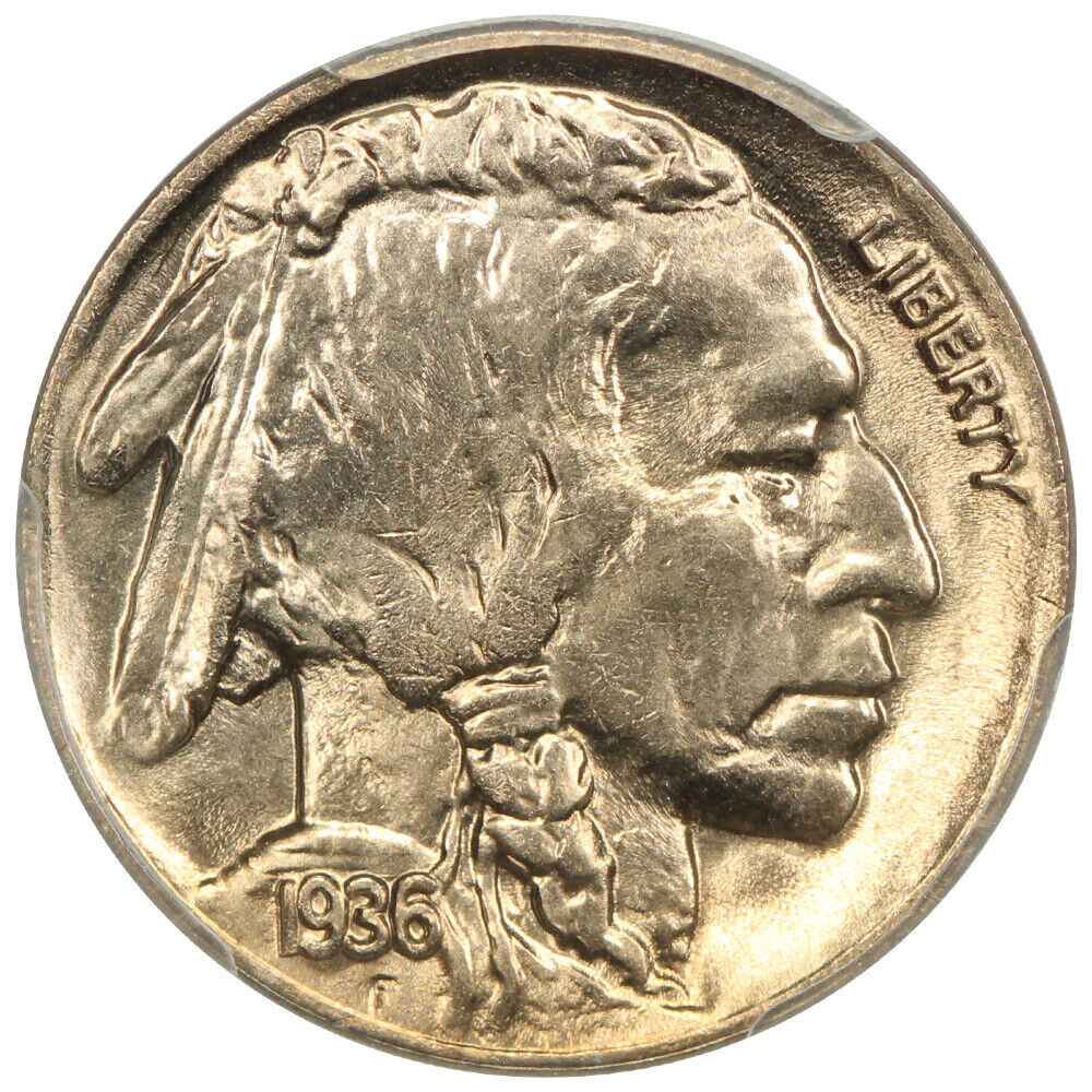 1936-D 5C PCGS/CAC MS66 - Buffalo Nickel