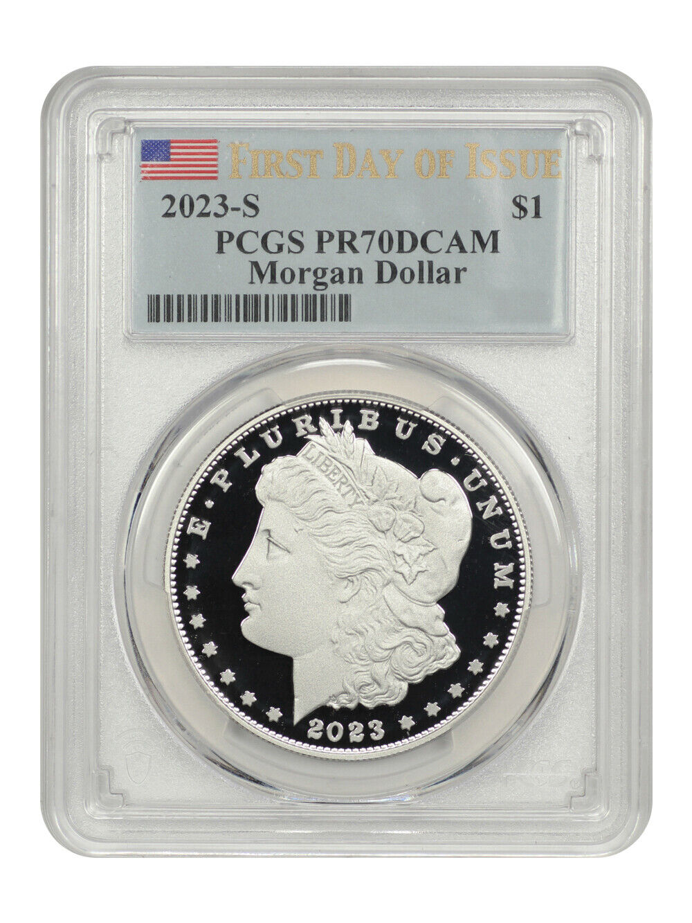 2023-S $1 Morgan Dollar PCGS PR70DCAM (First Day of Issue)