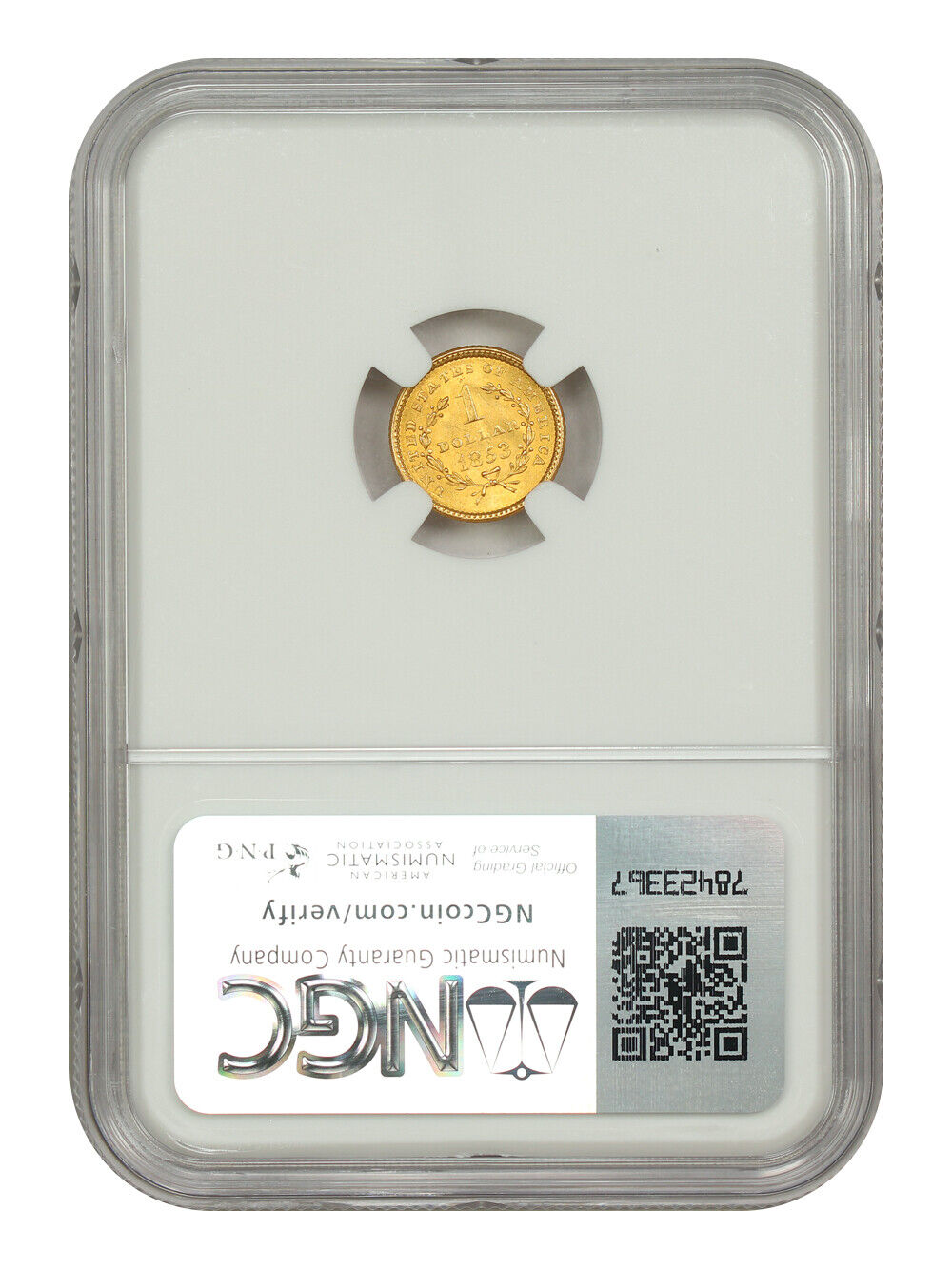 1853 G$1 NGC MS64 - Gold Dollar