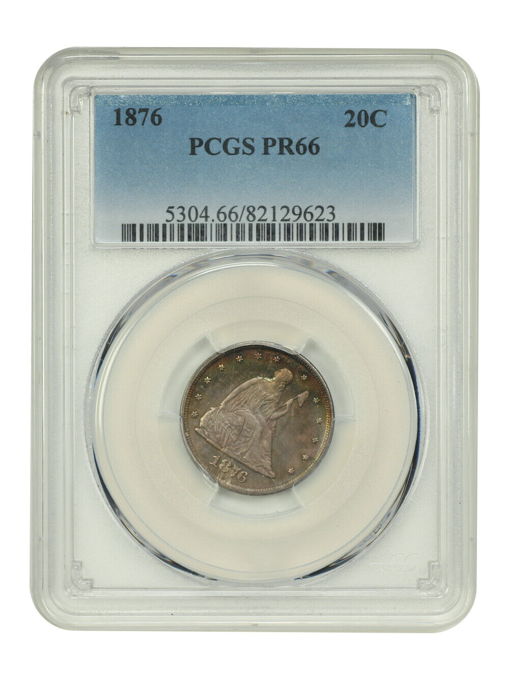 1876 20C PCGS PR66 - Twenty Cent