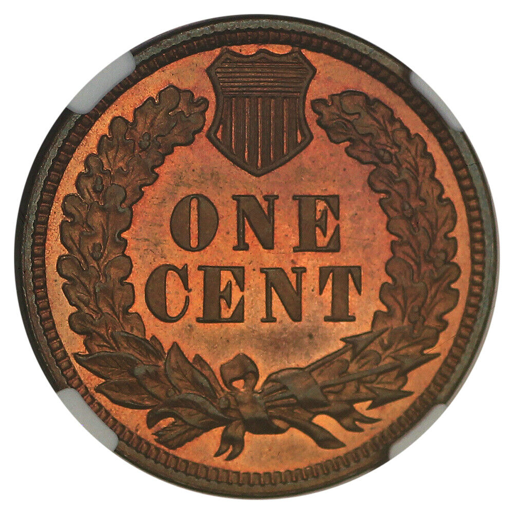 1883 1C NGC PR65RB - Indian Cent