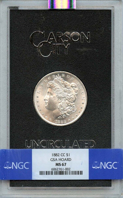 1882-CC Morgan Dollar GSA HOARD S$1 NGC MS67