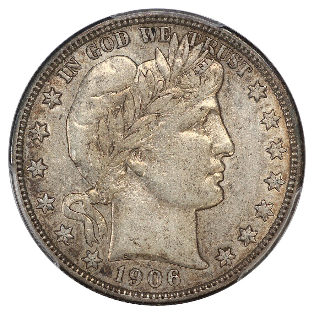 1906-D 50C PCGS XF45 - Barber Half Dollar