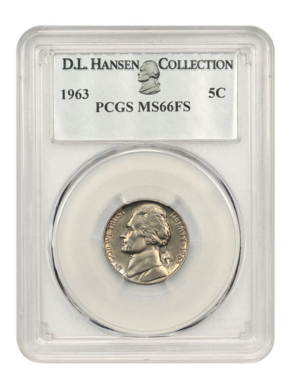 1963 5c PCGS MS66 FS ex: D.L. Hansen