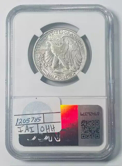 1938 D Walking Liberty Half Dollar NGC AU-58 CAC