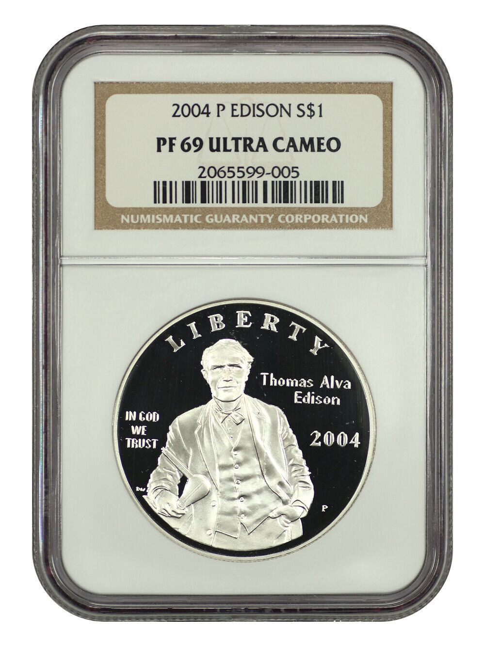 2004-P $1 Edison NGC PR69DCAM - $1 (Silver)