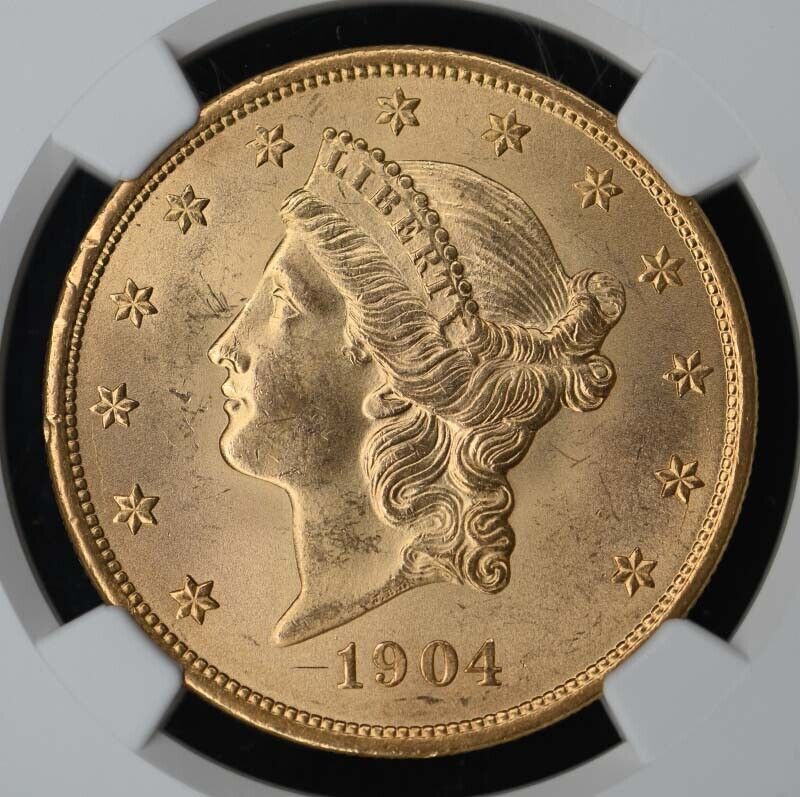 1904 Liberty Double Eagle $20 NGC MS64+