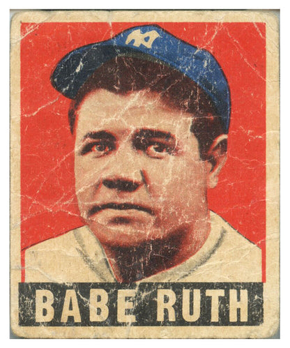 1948-49 Leaf Gum Co. #3 Babe Ruth SGC 1