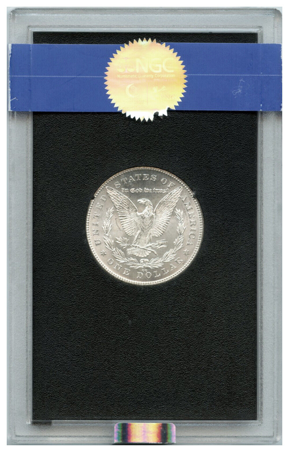 1880-CC $1 NGC/GSA MS62 (Hitlist 40, VAM-7, Rev of 78, Box & COA)