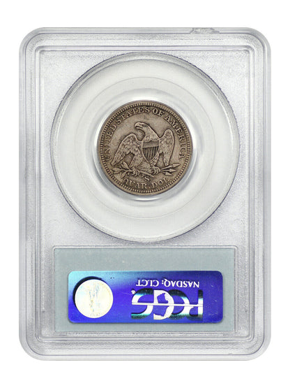 1856-S/S 25C PCGS F15 (Large/Small S)