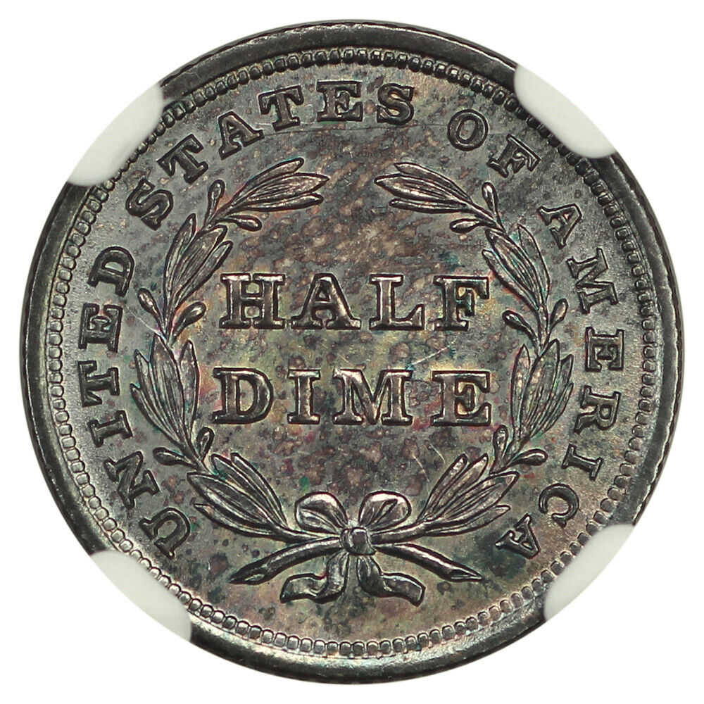 1839 H10C No Drapery NGC MS66+ - Liberty Seated Half Dime