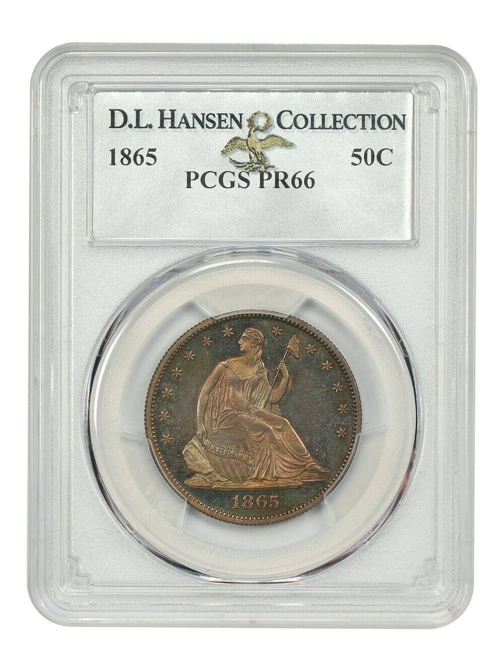 1865 50C PCGS PR66