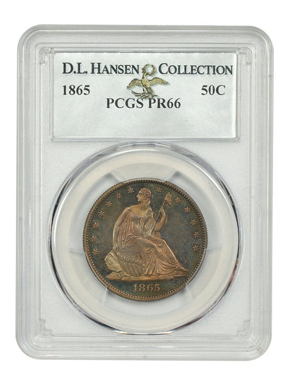 1865 50C PCGS PR66